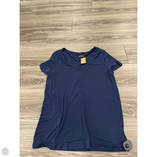 Top Short Sleeve Basic By Merona In Navy, Size: L