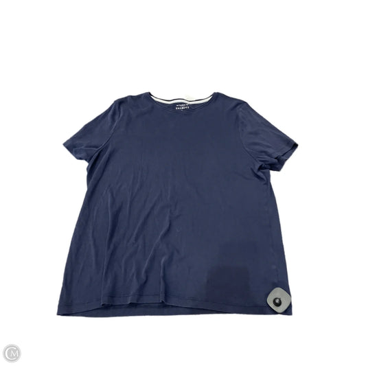 Top Short Sleeve Basic By Talbots In Navy, Size: Xl