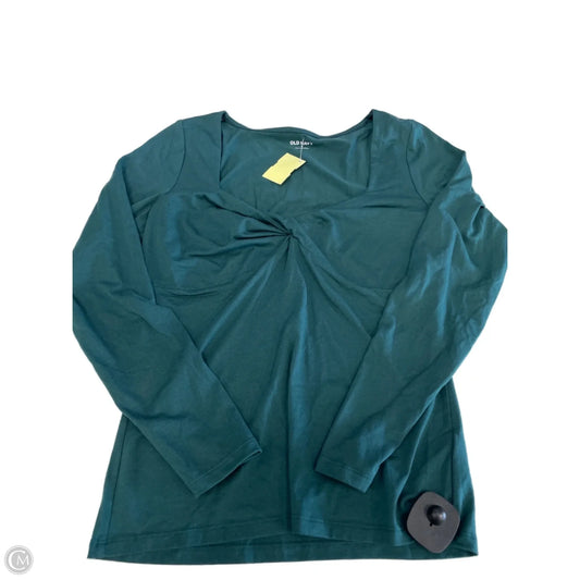Top Long Sleeve By Old Navy In Green, Size: M