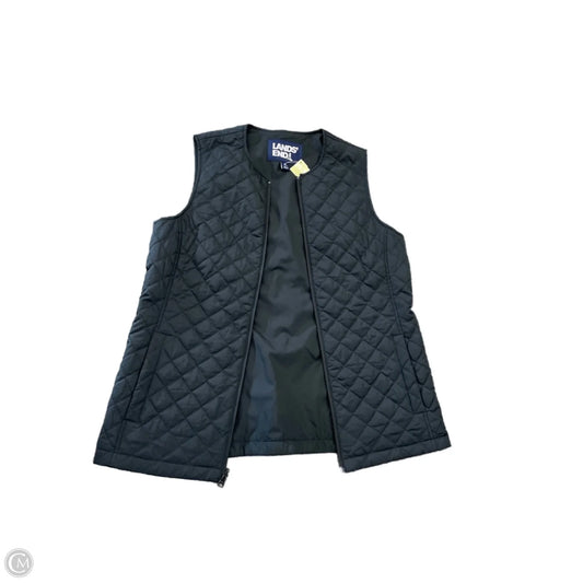 Vest Puffer & Quilted By Lands End In Black, Size: M