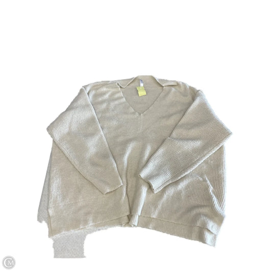 Sweater By Clothes Mentor In Cream, Size: 2x