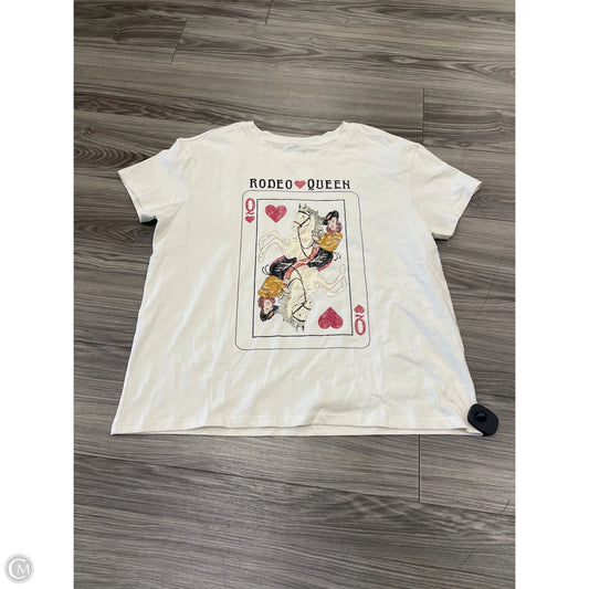 Top Short Sleeve By Idyllwind In White, Size: L