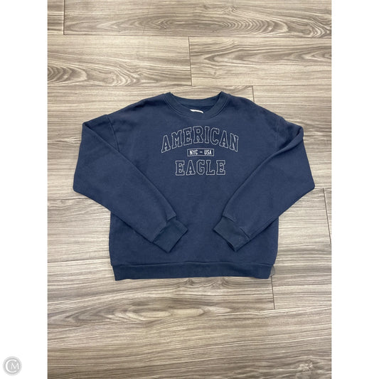 Sweatshirt Crewneck By American Eagle In Navy, Size: S