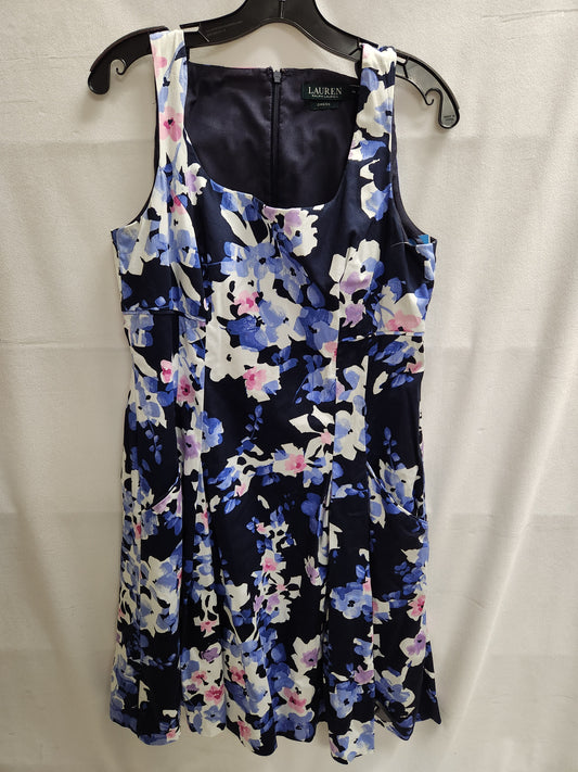 Dress Casual Midi By Lauren By Ralph Lauren  Size: 14