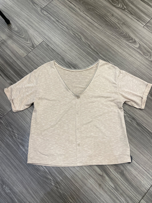 Blouse Short Sleeve By Clothes Mentor  Size: L
