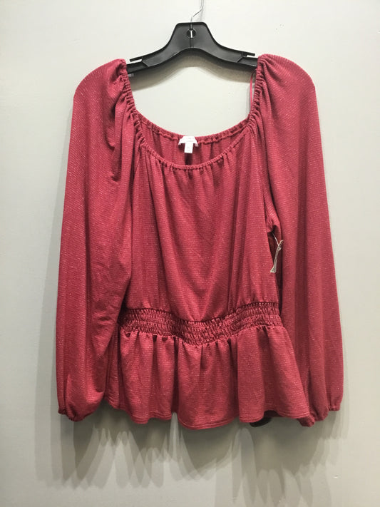 Top Long Sleeve Basic By Lc Lauren Conrad  Size: Xl