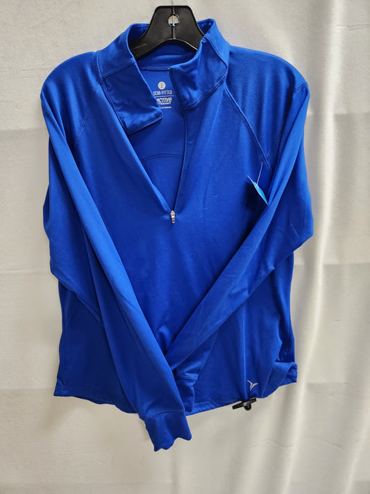 Athletic Top Long Sleeve Collar By Old Navy  Size: L